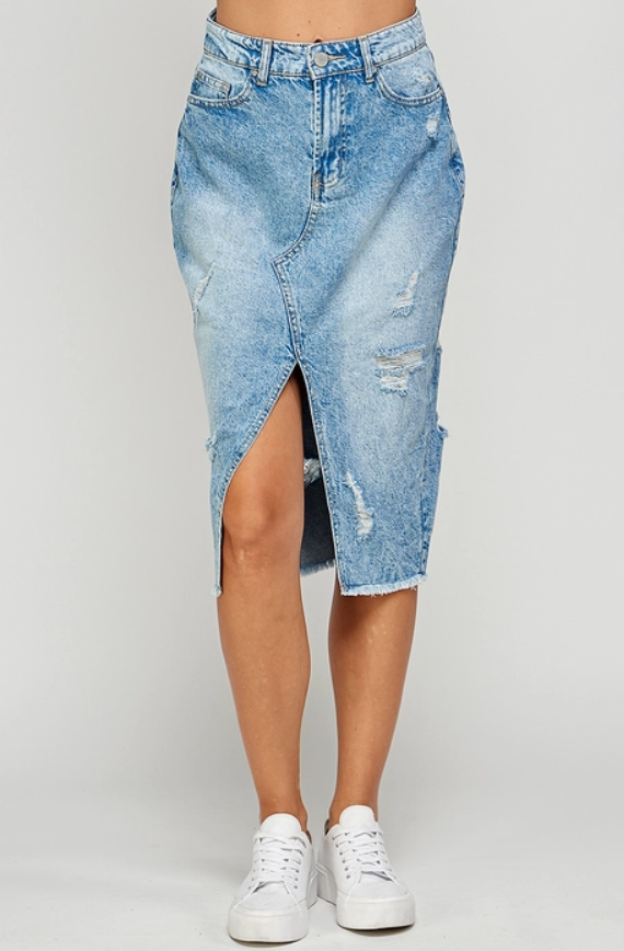 Don't Stop Me Denim Skirt