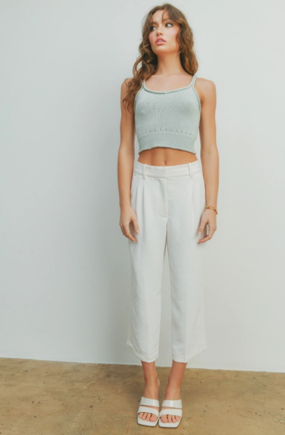 Sassy & Pretty Knit Crop Top