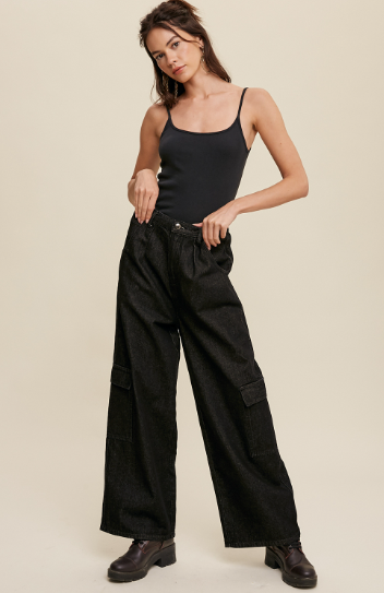 Wide Leg Cargo Pants