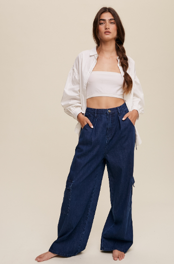 Wide Leg Cargo Pants