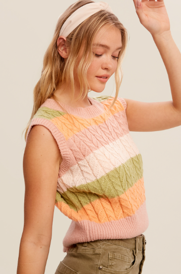 Stripe My Way Vest