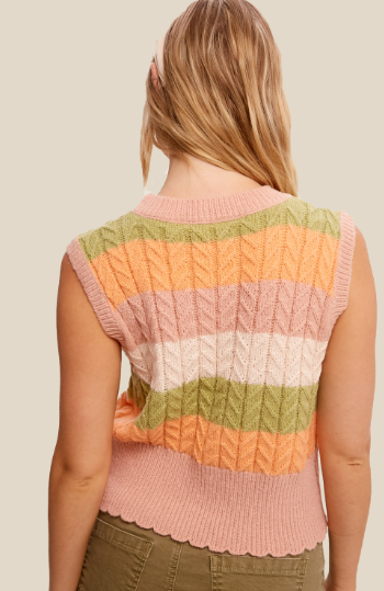 Stripe My Way Vest